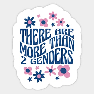 There Are More Than 2 Genders LGBTQ Spectrum Sticker